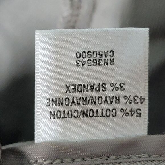 Van Heusen Womens Size 8 Tan Solid Skinny Trouser Pants - Picture 8 of 11